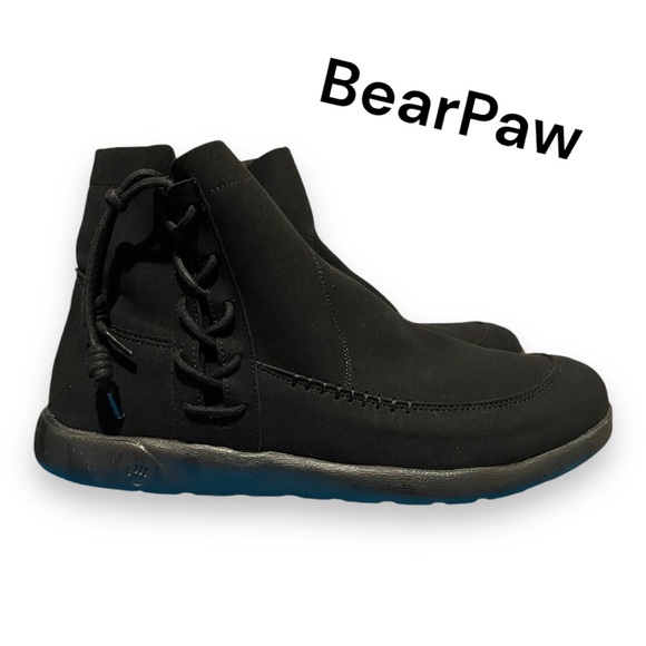 BearPaw Black Ankle Boots - In Box - Picture 1 of 13
